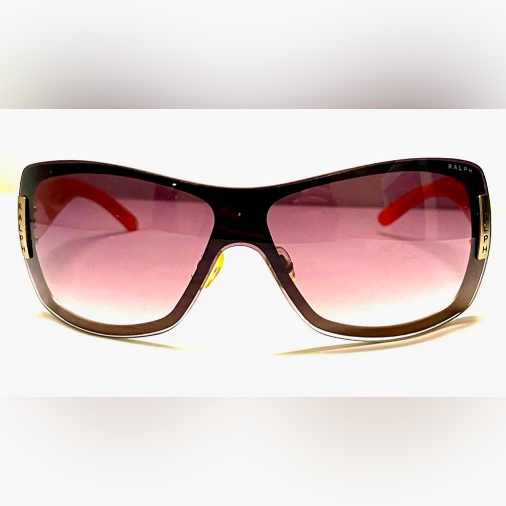Ralph Lauren Vintage 1990’s Cream/Orange Frame Gradient Lense Women’s Sunglasses